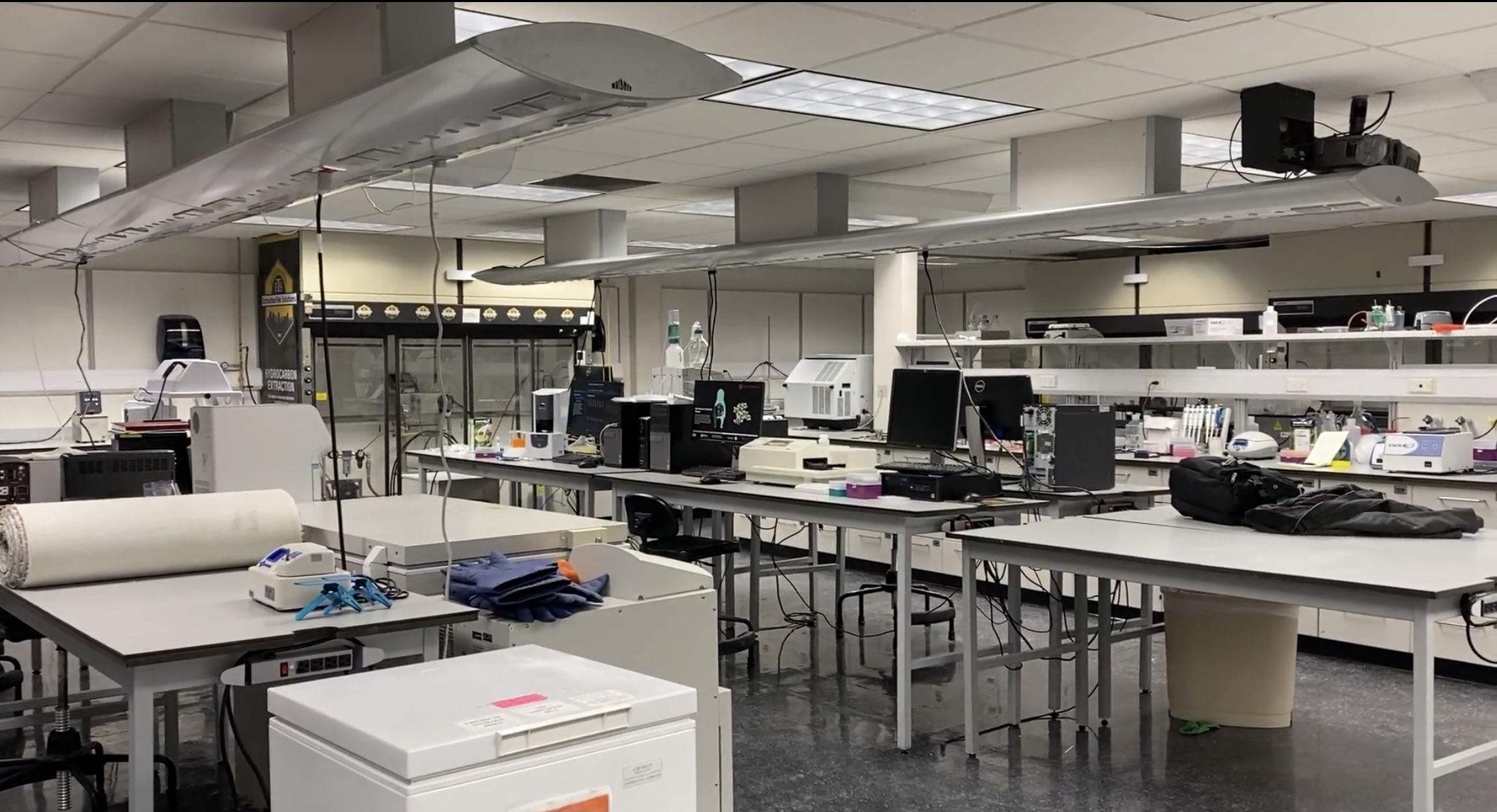 Equipment in the Cannabis Center of Excellence at Lake Superior State University.