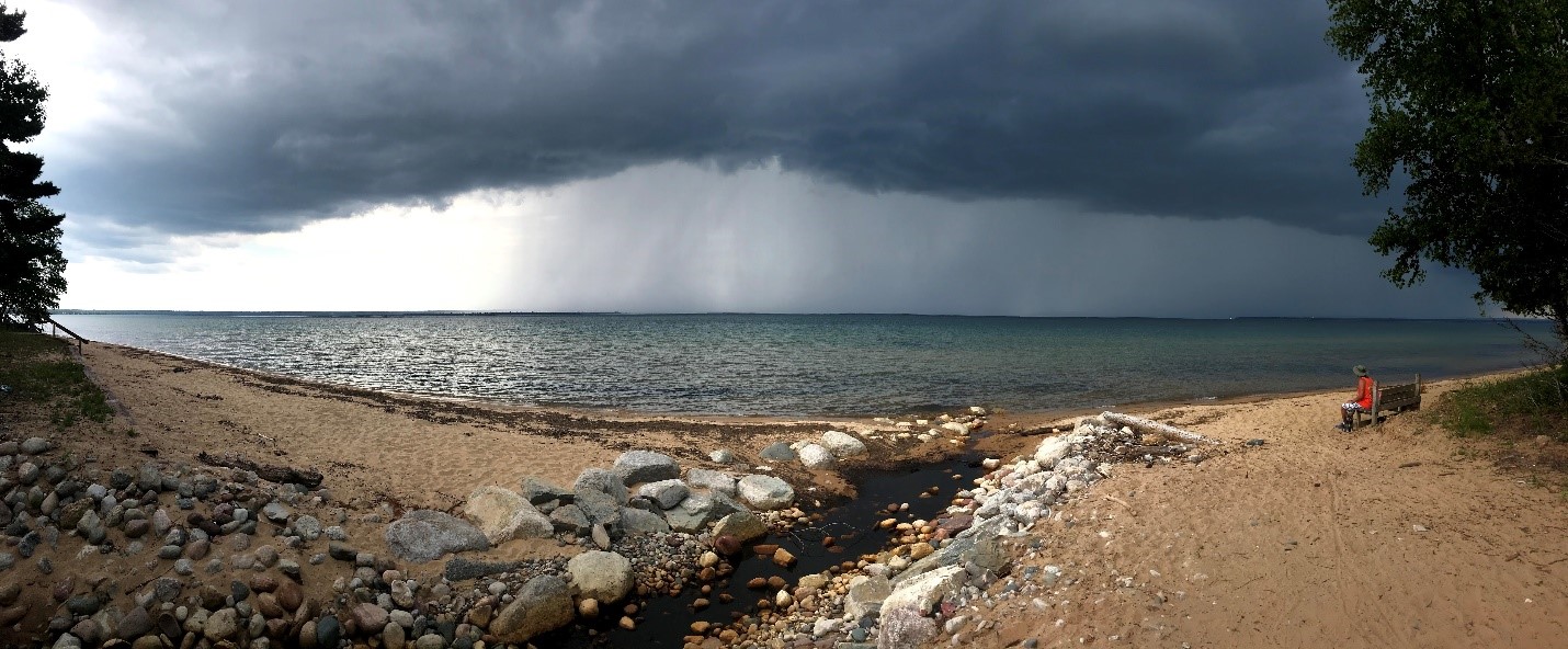 Lake Superior as a storm approaches.